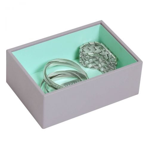 pudełko na biżuterię i zegarki Mini szaro-miętowe