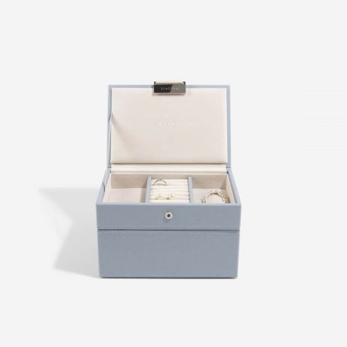 pudełko na biżuterię Mini szaroniebieskie