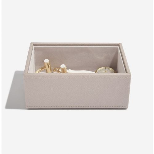 pudełko na biżuterię i zegarki Mini taupe